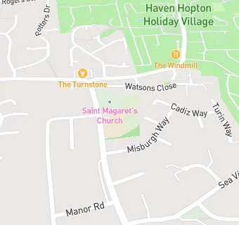 map for Hopton Church of England Primary Academy