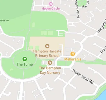 map for Hampton Hargate Primary School