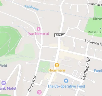 map for Church Stretton Dental Practice