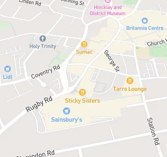 map for Snack Shack Hinckley