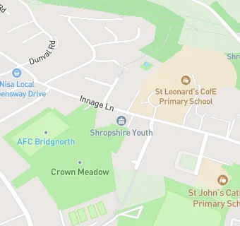 map for Bridgnorth Youth Centre