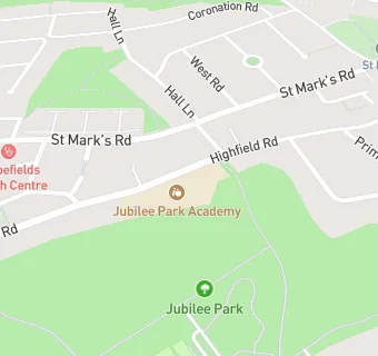 map for Jubilee Park Primary School