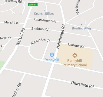 map for Pennyhill