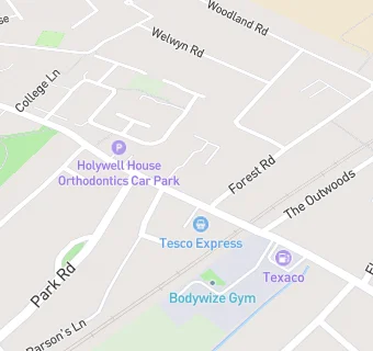 map for Holywell House