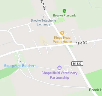 map for Brooke Voluntary Controlled Church of England Primary School