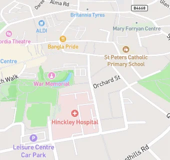 map for The Centre Surgery