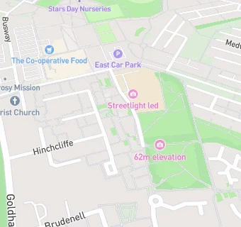 map for St John's Church School