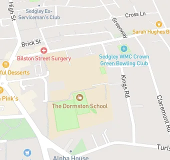 map for The Dormston School