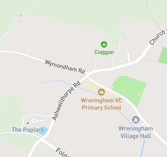 map for Wreningham VC Primary School