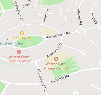 map for Warren Farm After School Club