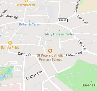 map for Saint Peter's Catholic Primary School, A Voluntary Academy