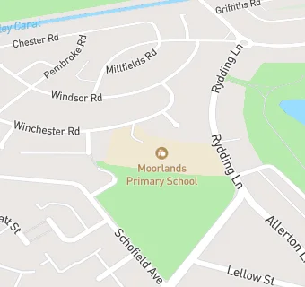 map for Moorlands Primary School