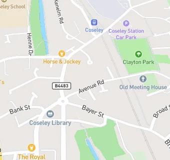 map for Coseley Medical Centre