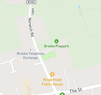 map for Brooke Village Hall Cafe