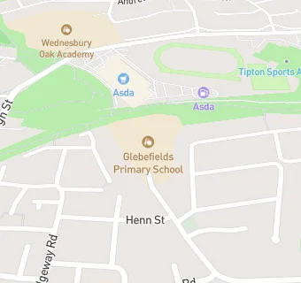 map for Glebefields Primary School