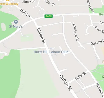 map for YMCA Hurst Hill Day Nursery