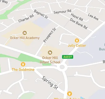 map for Ocker Hill Junior School