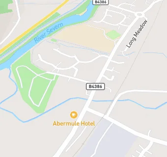 map for Abermule School Breakfast Club