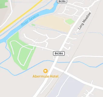 map for Abermule CP School