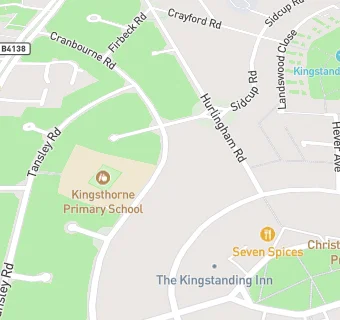 map for Kingsthorne Primary School