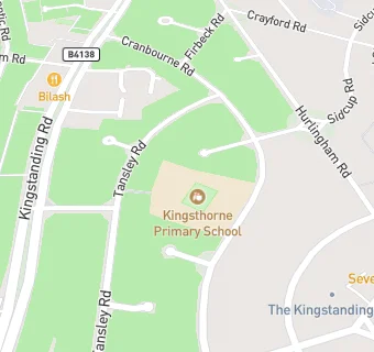 map for Kingsthorne Primary School