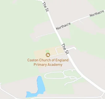 map for Caston Church of England Primary Academy