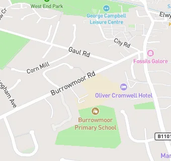 map for Burrowmoor Primary School