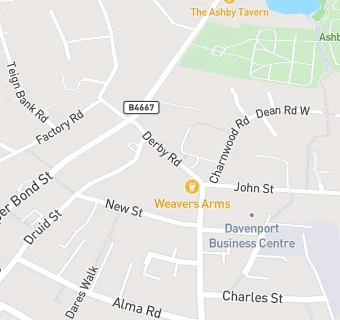 map for The Weavers Arms