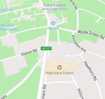 map for Highclare School