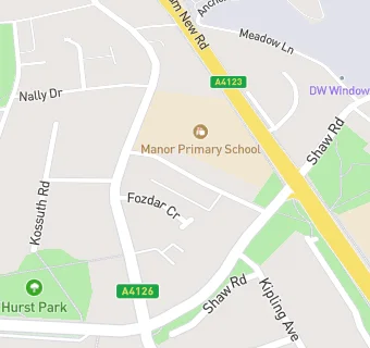 map for Woodley Nursery School