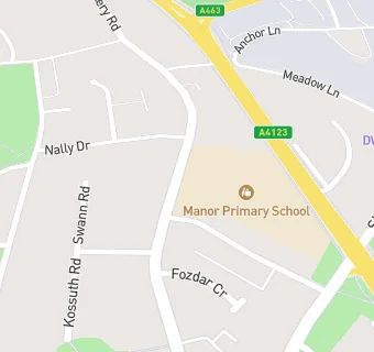 map for Manor Primary School