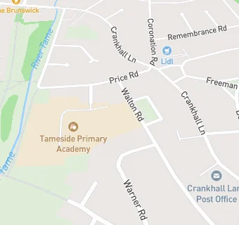 map for Tameside Primary School