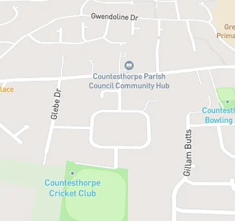 map for Countesthorpe Cricket Club