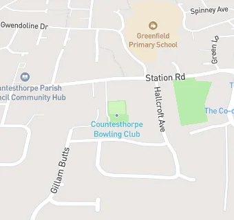 map for Countesthorpe Bowling Club