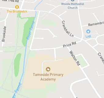 map for Tameside Primary School