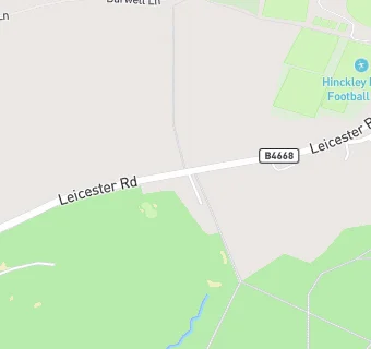 map for Hinckley Town Cricket Club