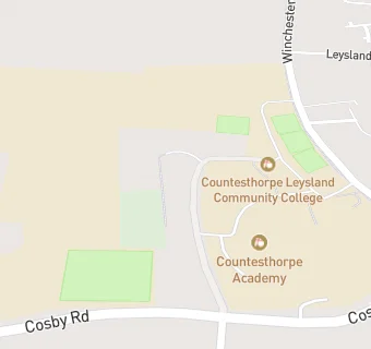 map for Countesthorpe Nursery School