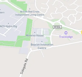 map for Toby Carvery Captain Manby