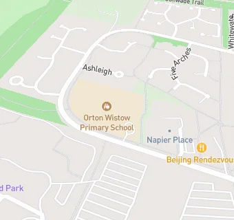 map for Orton Wistow Primary School