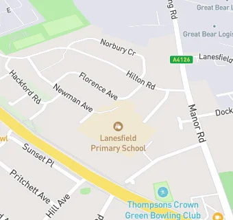 map for Lanesfield Primary School