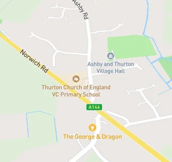 map for Thurton Primary School