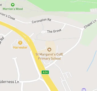 map for St Margaret's CofE Primary School