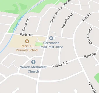 map for Park Hill Primary School