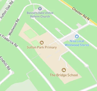 map for Sutton Park Primary