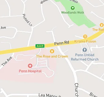 map for The Rose & Crown