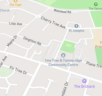 map for Yew Tree Community Centre