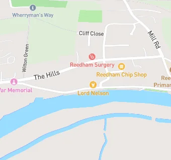 map for Reedham Post Office Tea Rooms