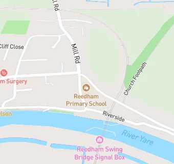 map for Reedham Primary School