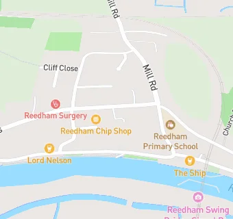 map for Reedham Vikings Social Club