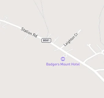 map for Badgers Mount Hotel And Restaurant